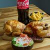 Combo 3: 2 Pollos + ensalada sencilla + 1 patatas + bebida 1,5L 2
